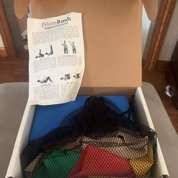 Vintage Pilates Bands Light Medium and Heavy Resistance Strength Muscle Tone - Picture 2 of 2